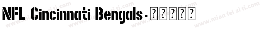 NFL Cincinnati Bengals字体转换